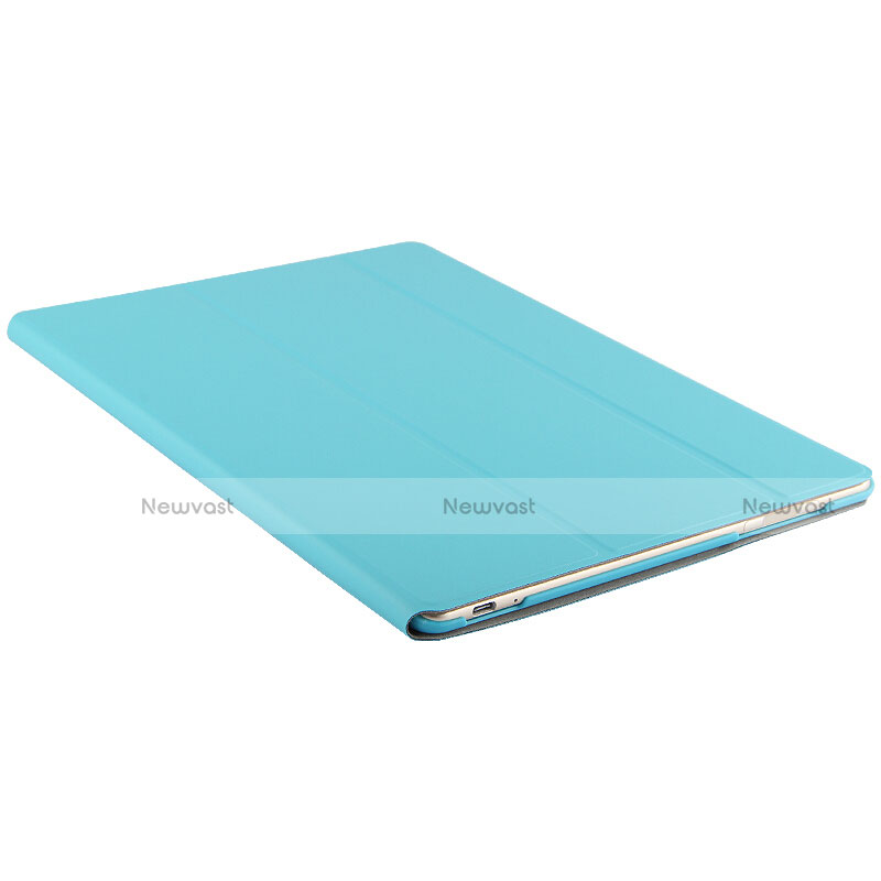 Leather Case Stands Flip Cover for Huawei MateBook HZ-W09 Blue