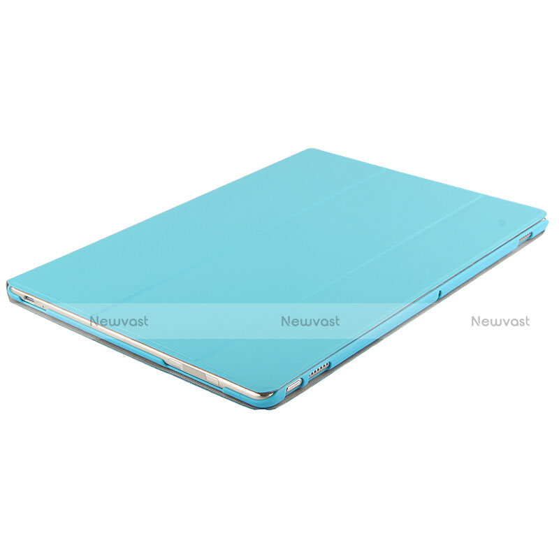 Leather Case Stands Flip Cover for Huawei MateBook HZ-W09 Blue