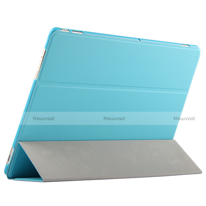 Leather Case Stands Flip Cover for Huawei MateBook HZ-W09 Blue