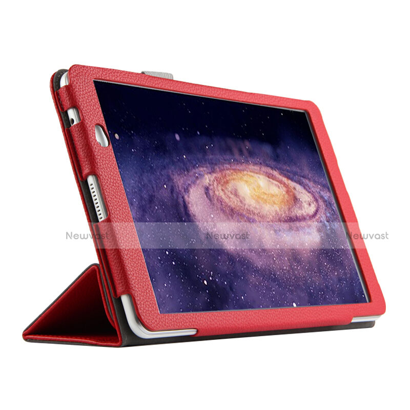 Leather Case Stands Flip Cover for Huawei MediaPad M2 10.1 FDR-A03L FDR-A01W Red