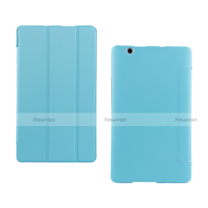 Leather Case Stands Flip Cover for Huawei Mediapad M3 8.4 BTV-DL09 BTV-W09 Cyan