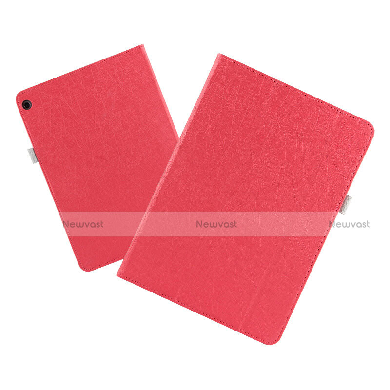 Leather Case Stands Flip Cover for Huawei MediaPad M3 Lite 10.1 BAH-W09 Red