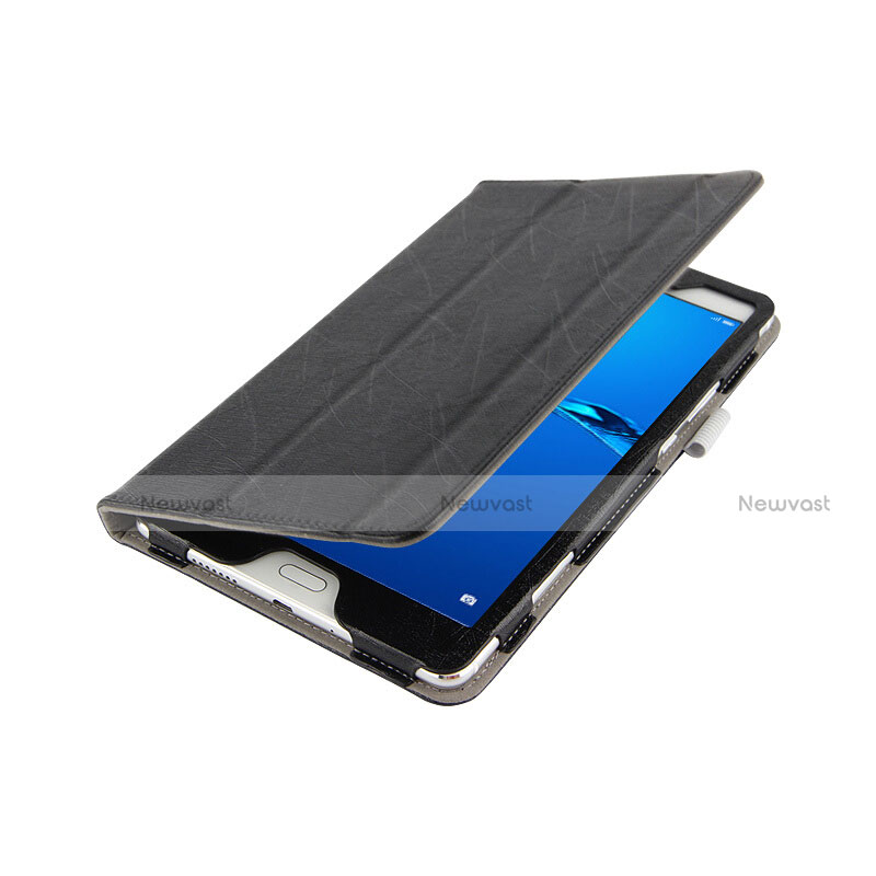 Leather Case Stands Flip Cover for Huawei MediaPad M3 Lite 8.0 CPN-W09 CPN-AL00 Black