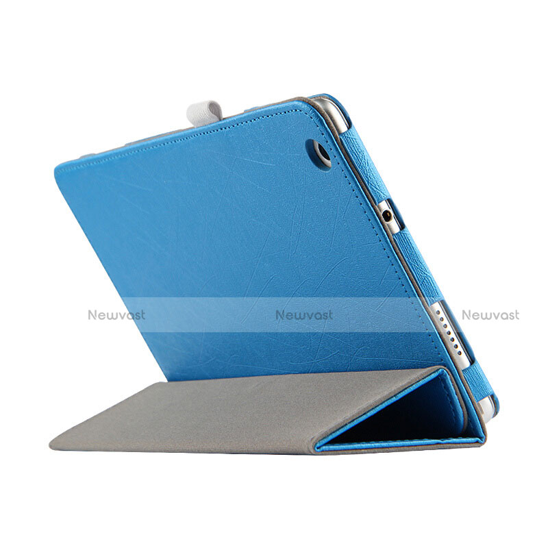 Leather Case Stands Flip Cover for Huawei MediaPad M3 Lite 8.0 CPN-W09 CPN-AL00 Sky Blue