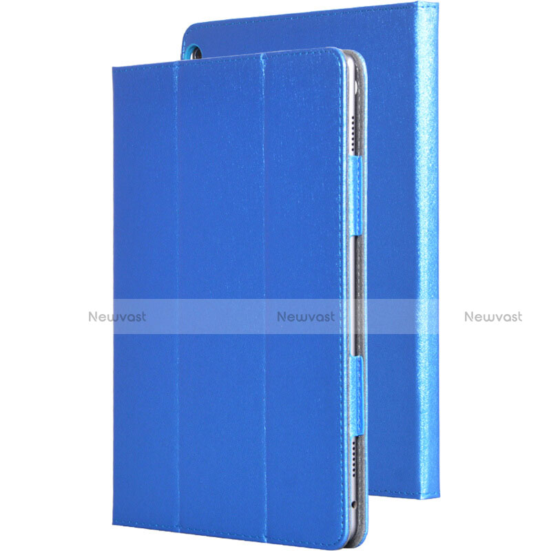 Leather Case Stands Flip Cover for Huawei MediaPad M3 Lite Blue