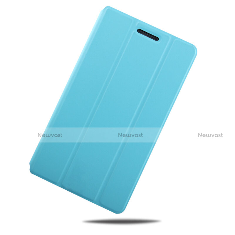 Leather Case Stands Flip Cover for Huawei Mediapad T1 7.0 T1-701 T1-701U Sky Blue