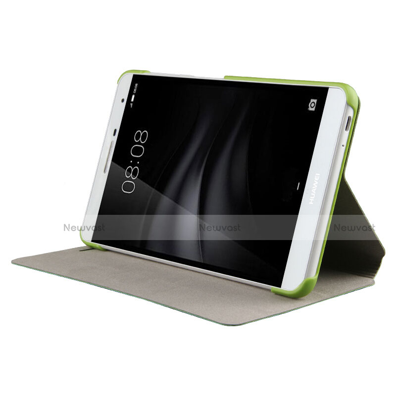 Leather Case Stands Flip Cover for Huawei MediaPad T2 Pro 7.0 PLE-703L Green