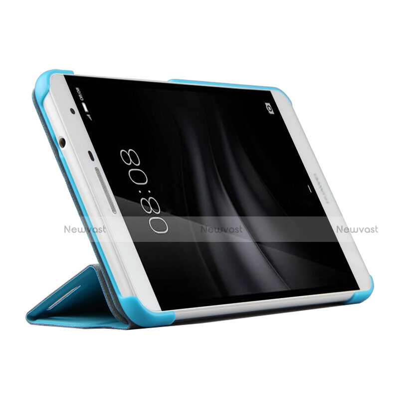 Leather Case Stands Flip Cover for Huawei MediaPad T2 Pro 7.0 PLE-703L Sky Blue