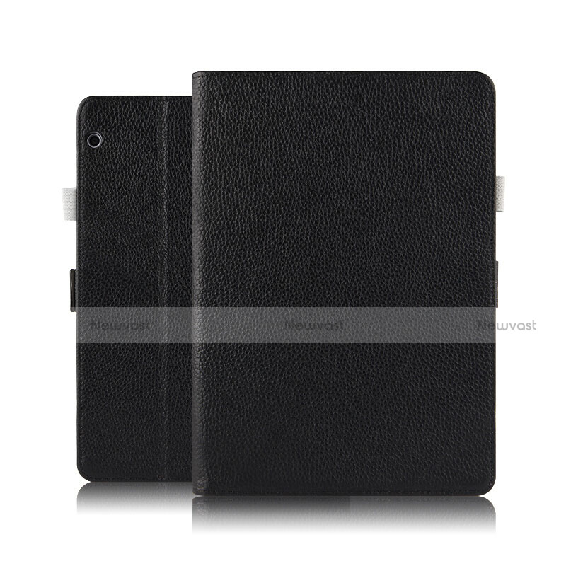 Leather Case Stands Flip Cover for Huawei MediaPad T3 10 AGS-L09 AGS-W09 Black