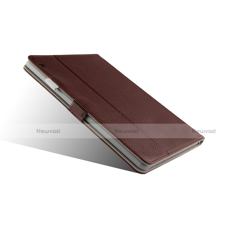 Leather Case Stands Flip Cover for Huawei MediaPad T3 10 AGS-L09 AGS-W09 Brown