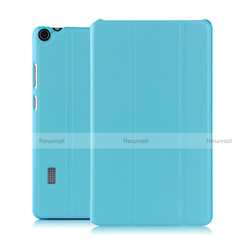 Leather Case Stands Flip Cover for Huawei MediaPad T3 7.0 BG2-W09 BG2-WXX Sky Blue