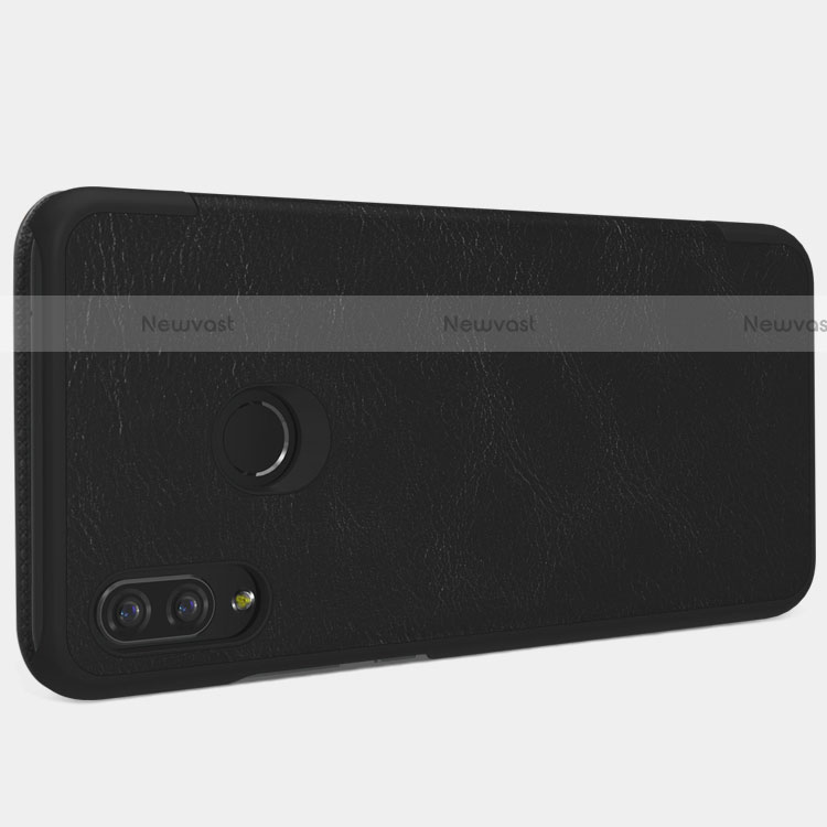 Leather Case Stands Flip Cover for Huawei Nova 3i Black