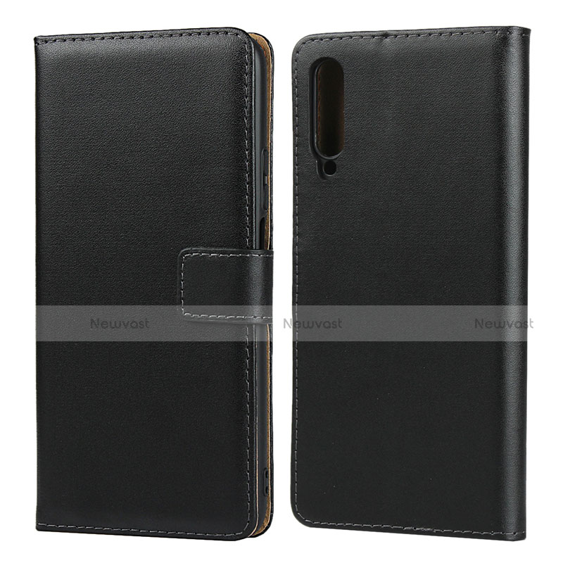 Leather Case Stands Flip Cover for Huawei P Smart Pro (2019) Black