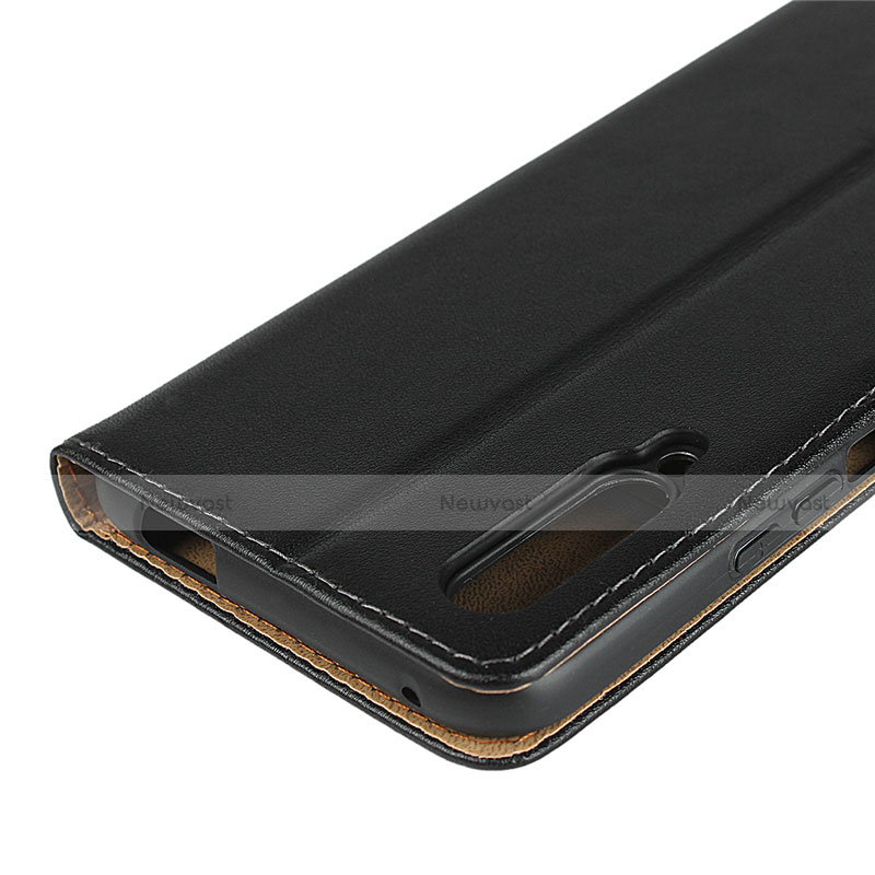 Leather Case Stands Flip Cover for Huawei P Smart Pro (2019) Black