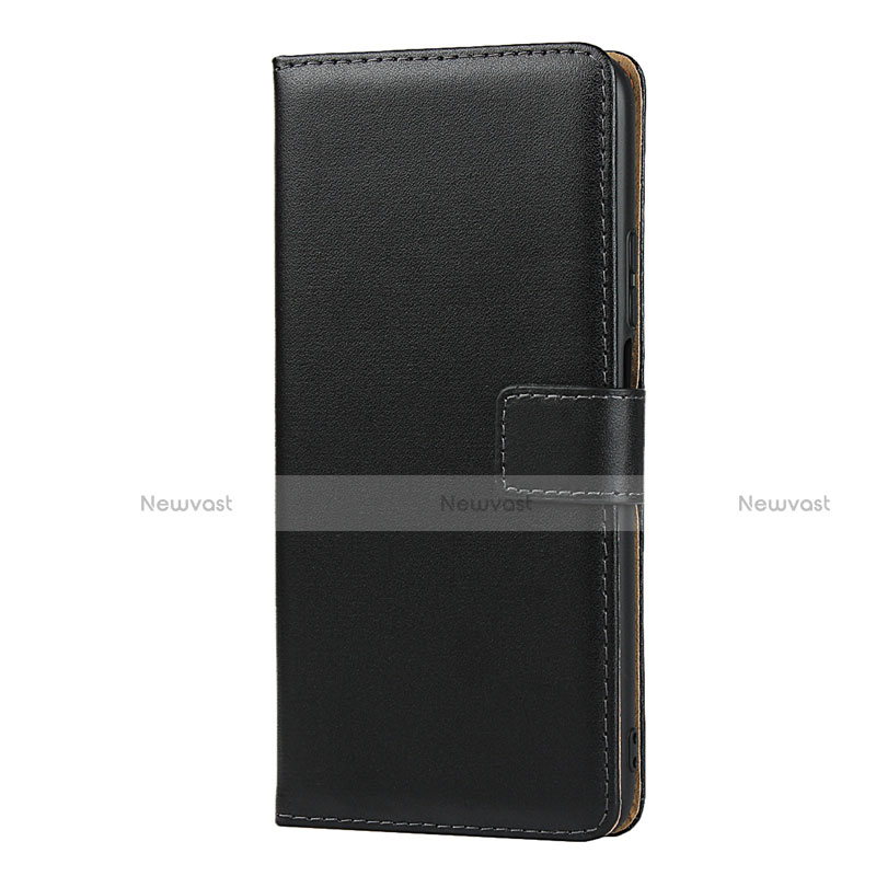 Leather Case Stands Flip Cover for Huawei P Smart Pro (2019) Black