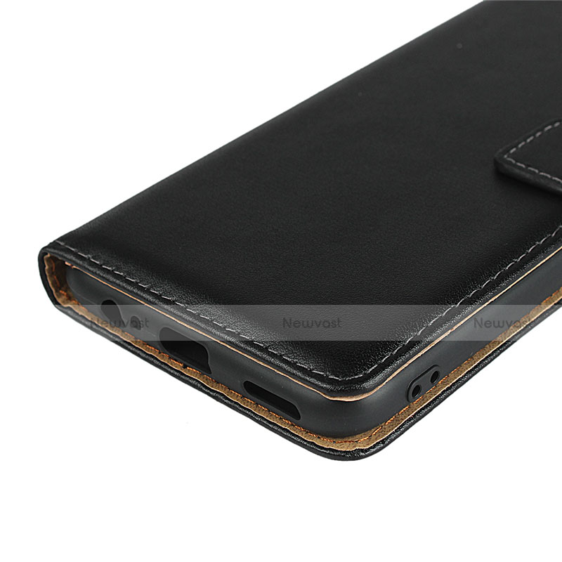 Leather Case Stands Flip Cover for Huawei P Smart Pro (2019) Black