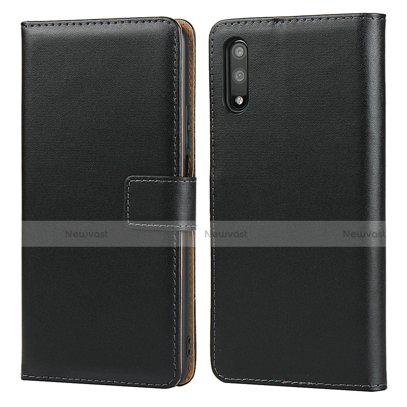 Leather Case Stands Flip Cover for Huawei P Smart Z (2019) Black