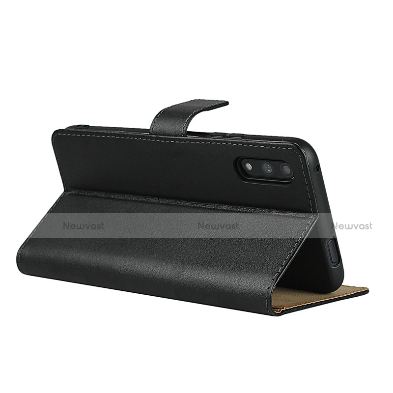 Leather Case Stands Flip Cover for Huawei P Smart Z (2019) Black