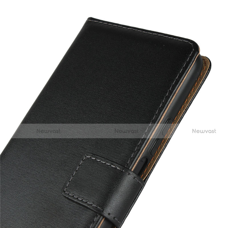 Leather Case Stands Flip Cover for Huawei P Smart Z (2019) Black