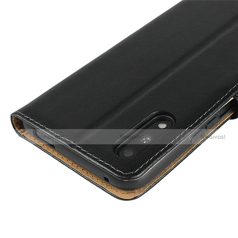 Leather Case Stands Flip Cover for Huawei P Smart Z (2019) Black