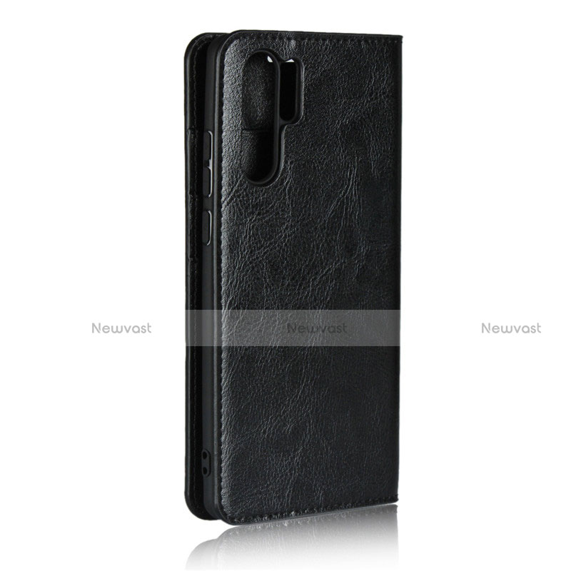 Leather Case Stands Flip Cover for Huawei P30 Pro New Edition Black