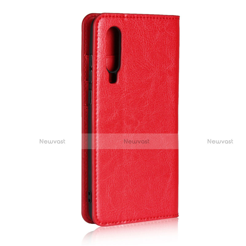 Leather Case Stands Flip Cover for Huawei P30 Red