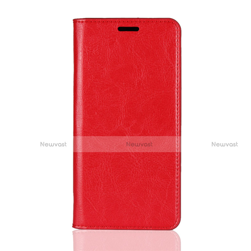 Leather Case Stands Flip Cover for Huawei P30 Red