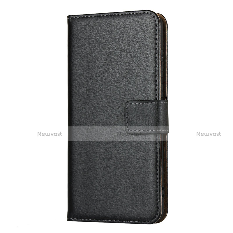 Leather Case Stands Flip Cover for Huawei P40 Black