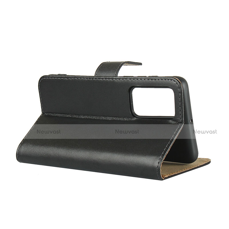 Leather Case Stands Flip Cover for Huawei P40 Black