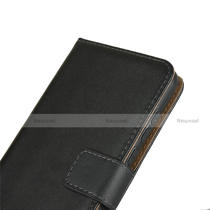 Leather Case Stands Flip Cover for Huawei P40 Black