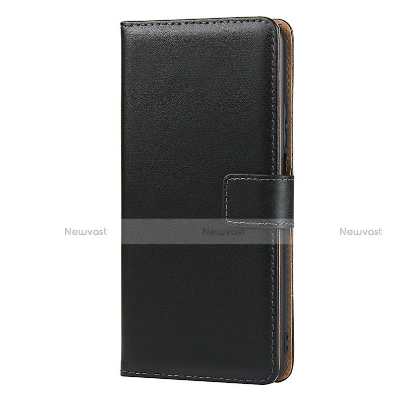 Leather Case Stands Flip Cover for Huawei Y9 Prime (2019) Black