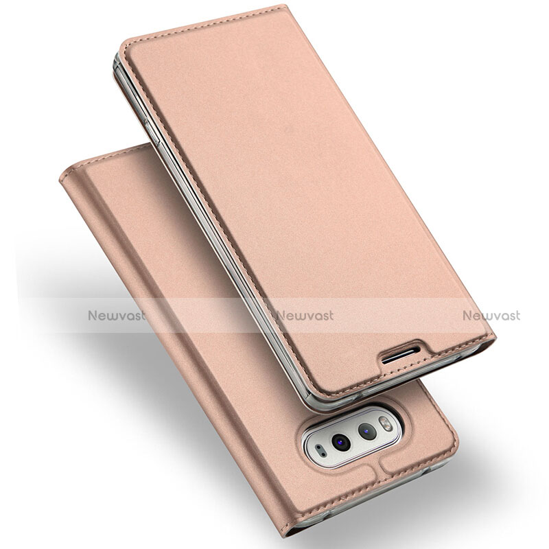 Leather Case Stands Flip Cover for LG G6 Rose Gold