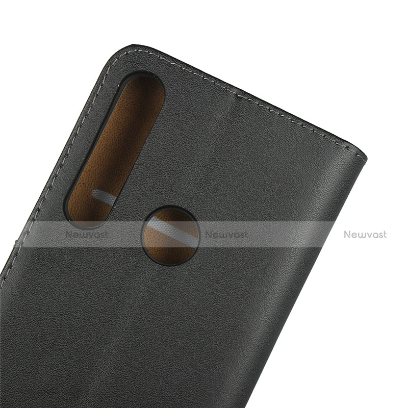 Leather Case Stands Flip Cover for Motorola Moto G8 Play Black