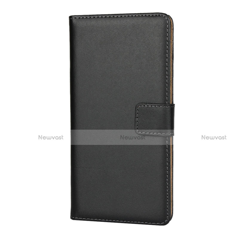 Leather Case Stands Flip Cover for Samsung Galaxy A10 Black