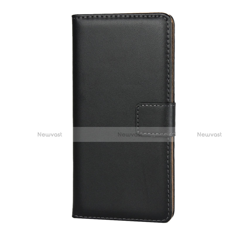 Leather Case Stands Flip Cover for Samsung Galaxy A20e Black