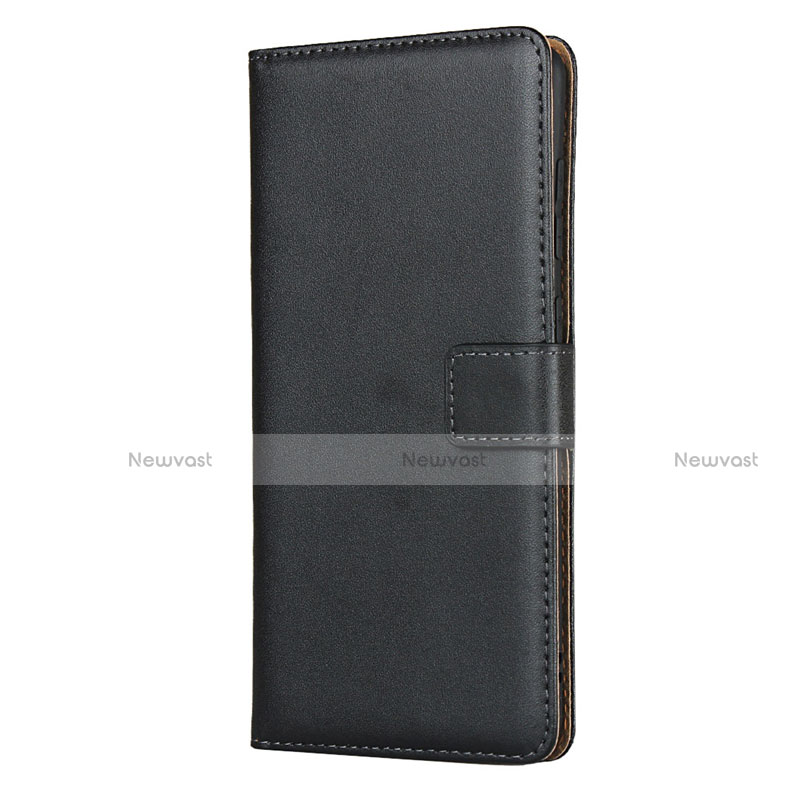 Leather Case Stands Flip Cover for Samsung Galaxy A71 5G Black