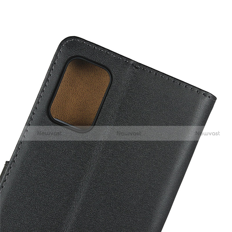 Leather Case Stands Flip Cover for Samsung Galaxy A71 5G Black