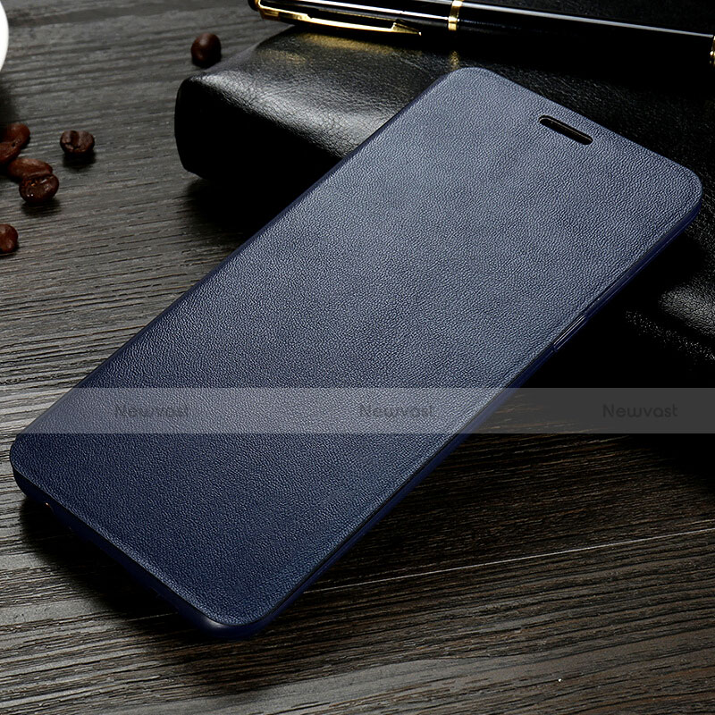 Leather Case Stands Flip Cover for Samsung Galaxy C5 SM-C5000 Blue