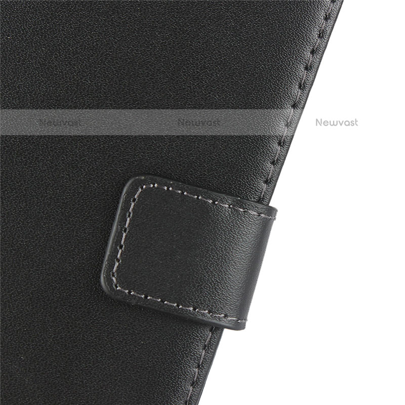 Leather Case Stands Flip Cover for Samsung Galaxy M40 Black