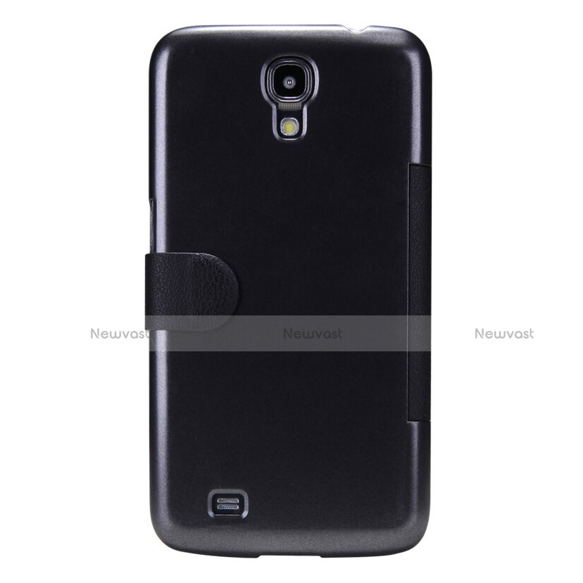 Leather Case Stands Flip Cover for Samsung Galaxy Mega 6.3 i9200 i9205 Black