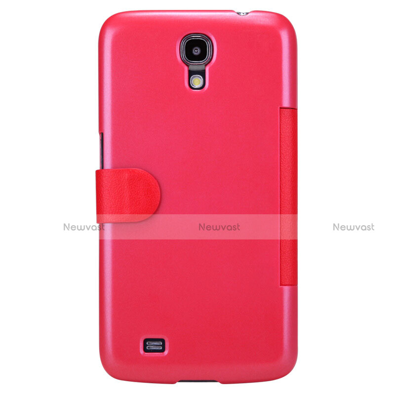 Leather Case Stands Flip Cover for Samsung Galaxy Mega 6.3 i9200 i9205 Red