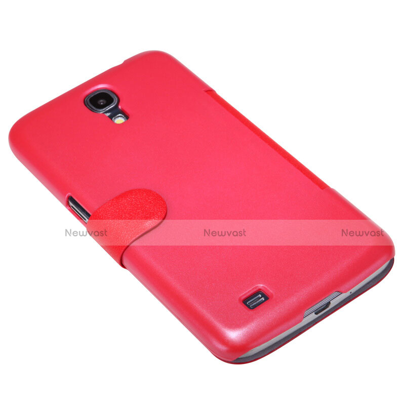 Leather Case Stands Flip Cover for Samsung Galaxy Mega 6.3 i9200 i9205 Red