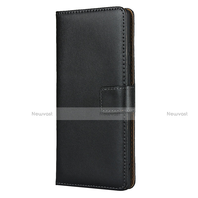 Leather Case Stands Flip Cover for Samsung Galaxy Note 20 5G Black