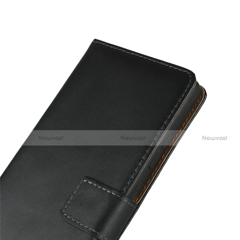 Leather Case Stands Flip Cover for Samsung Galaxy Note 20 5G Black