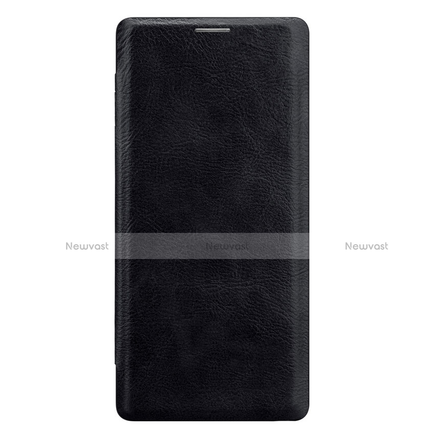 Leather Case Stands Flip Cover for Samsung Galaxy Note 9 Black