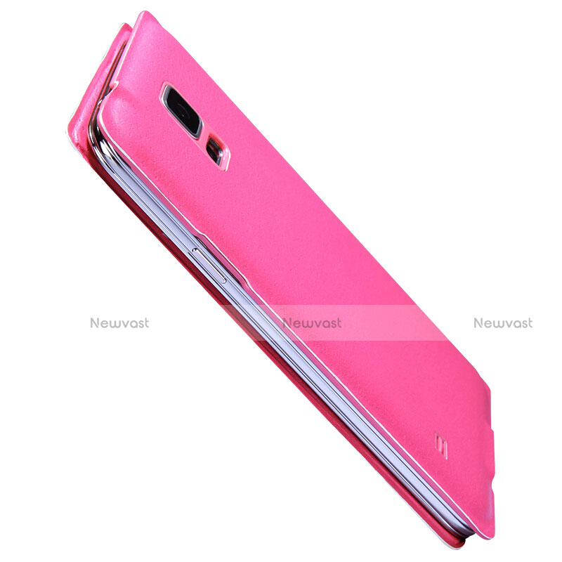 Leather Case Stands Flip Cover for Samsung Galaxy S5 G900F G903F Hot Pink