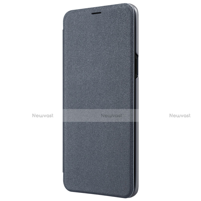 Leather Case Stands Flip Cover for Samsung Galaxy S9 Plus Black