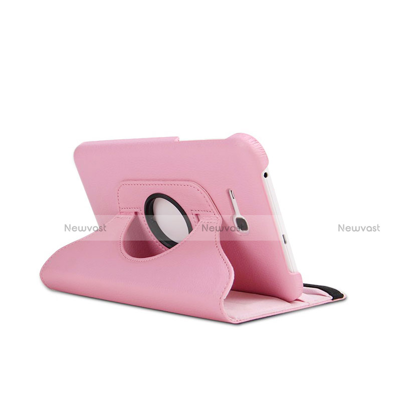 Leather Case Stands Flip Cover for Samsung Galaxy Tab 3 Lite 7.0 T110 T113 Pink