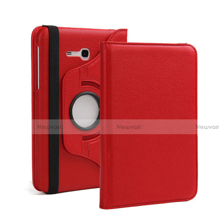 Leather Case Stands Flip Cover for Samsung Galaxy Tab 3 Lite 7.0 T110 T113 Red