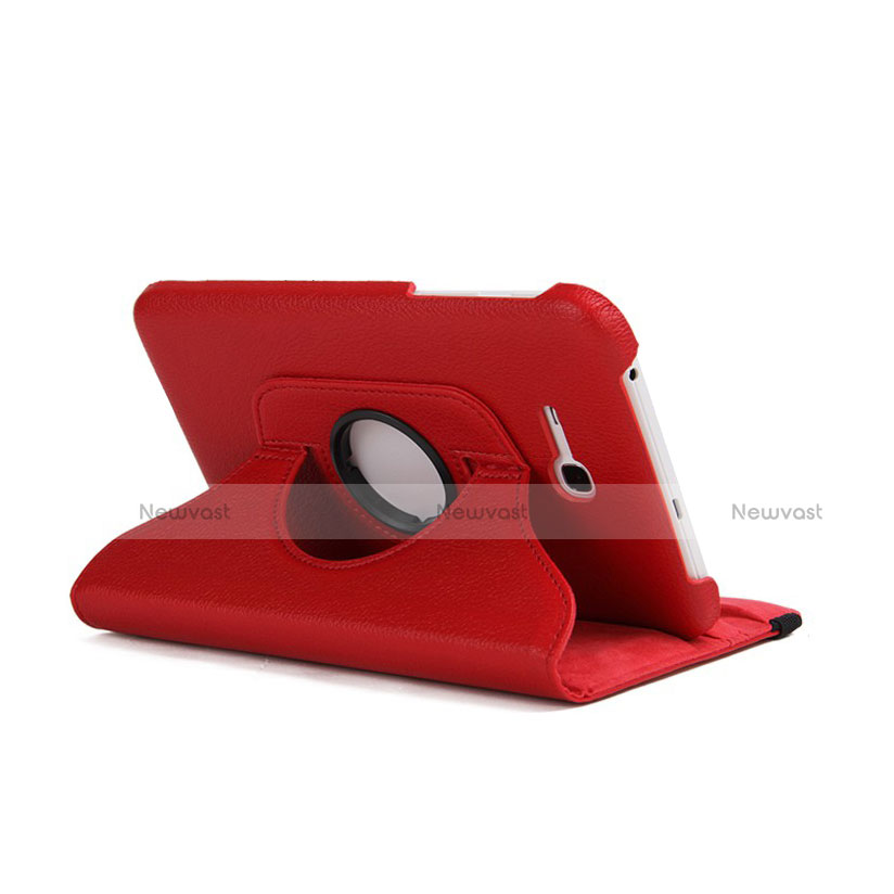 Leather Case Stands Flip Cover for Samsung Galaxy Tab 3 Lite 7.0 T110 T113 Red